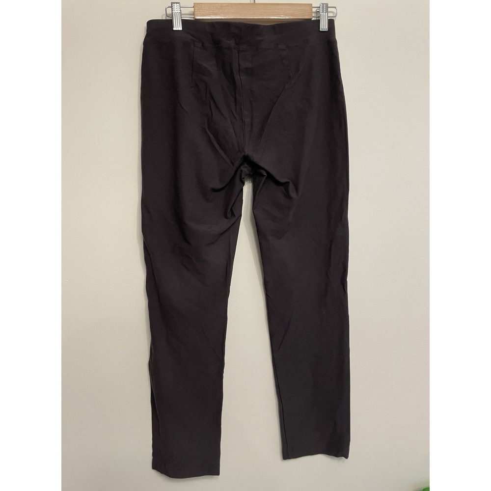 Eileen Fisher Ankle Pullon Pants Women Size Medium Gray Stretch Comfort Office - Picture 2 of 7